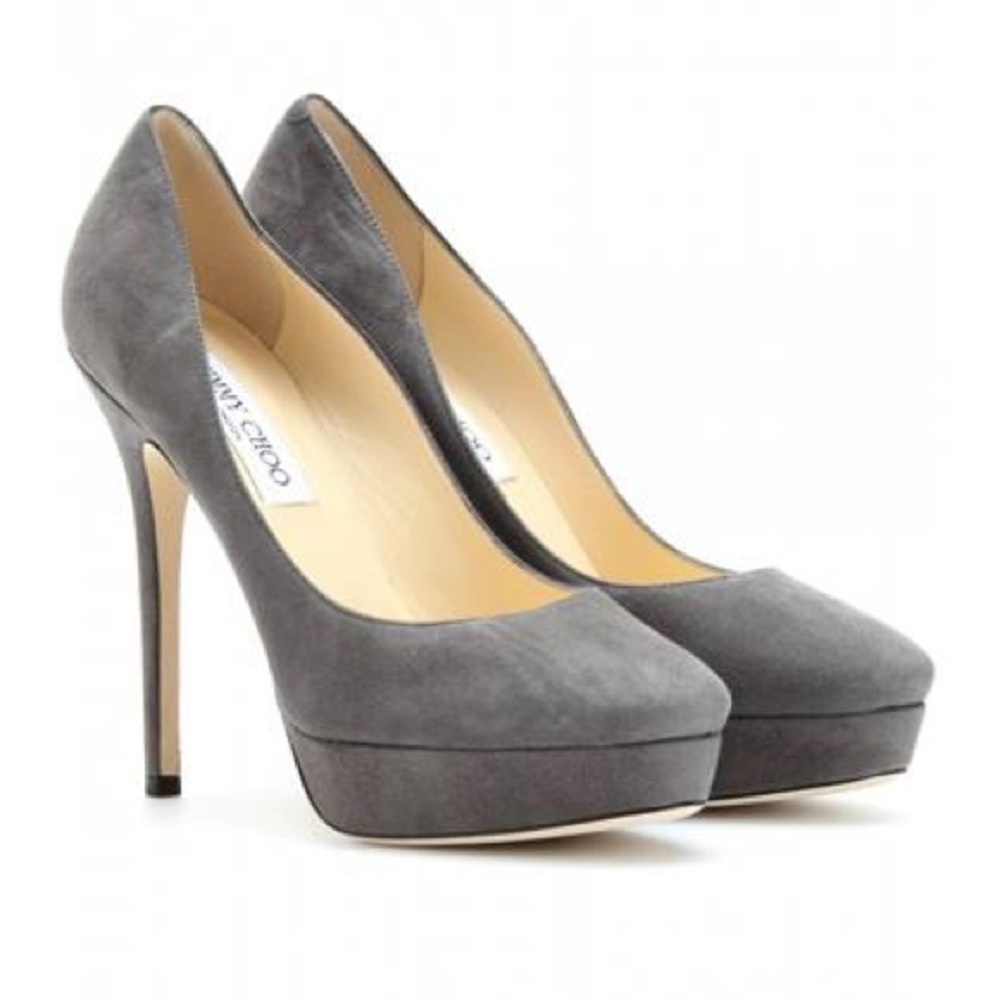 Jimmy Choo Cosmic Grey Suede 120MM